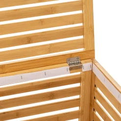 Cesto wc bambu forrado com tecido