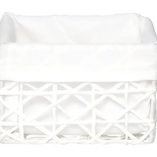 Cesto WC Branco Forrado 11x15cm