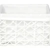 Cesto WC Branco Forrado 15x19cm