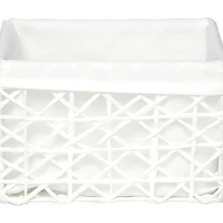 Cesto WC Branco Forrado 15x19cm