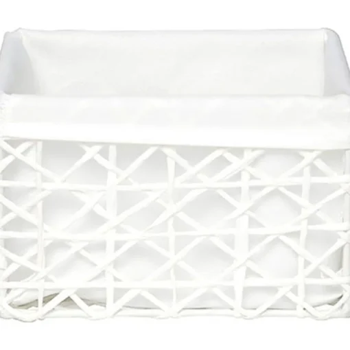 Cesto WC Branco Forrado 15x19cm