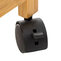 Cesto wc com rodas em bambu 52l