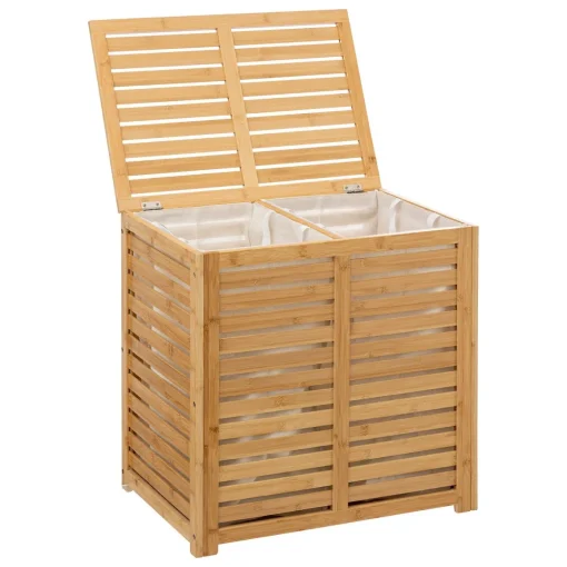 Cesto wc duplo bambu 100l