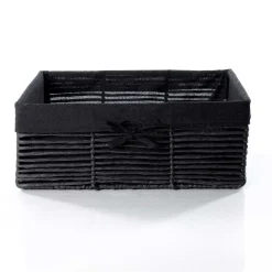 Cesto wc preto 27x39cm