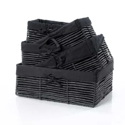 Cesto wc preto 27x39cm