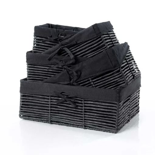 Cesto wc preto 27x39cm