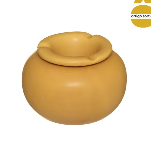 Cinzeiro ARTY redondo de cerâmica