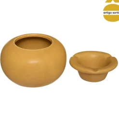 Cinzeiro ARTY redondo de cerâmica