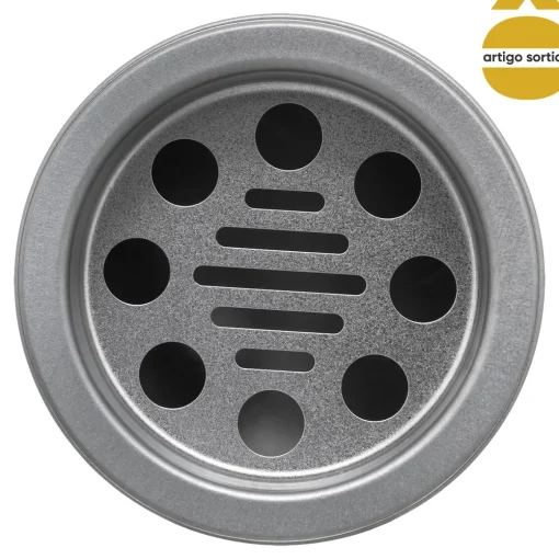 Cinzeiro metal redondo