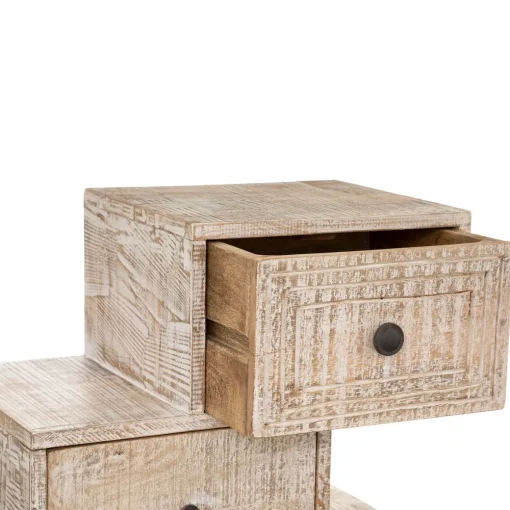 Cómoda com 6 gavetas AJAY bege 122cm