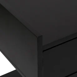 Cómoda com 3 gavetas TEDY preto