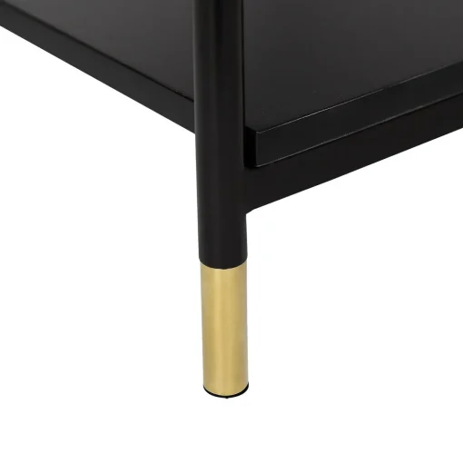 Cómoda com 3 gavetas TEDY preto