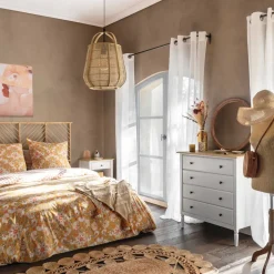 Cómoda SOLEN branca em mdf com 4 gavetas