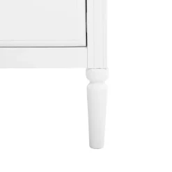 Cómoda SOLEN branca em mdf com 4 gavetas