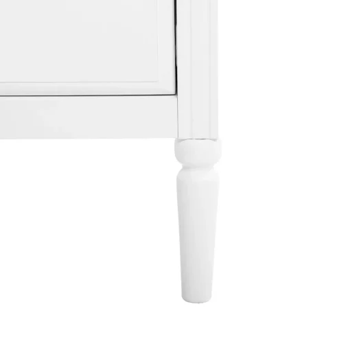 Cómoda SOLEN branca em mdf com 4 gavetas