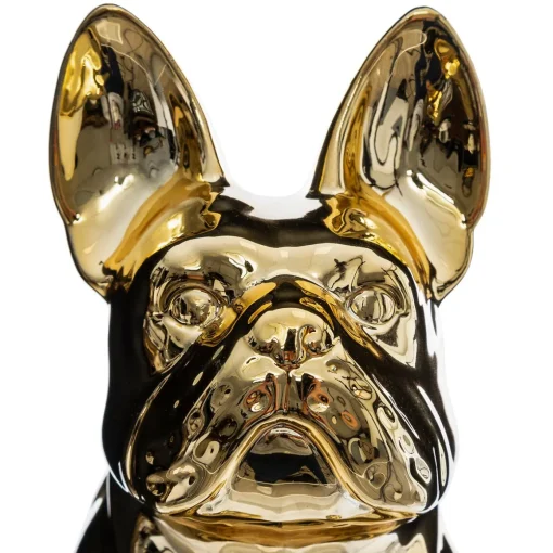 Cão decorativo dourado
