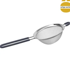 Coador em inox com cabo silicone 14cm