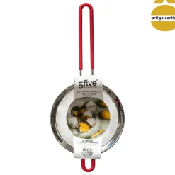 Coador em inox com cabo silicone 14cm