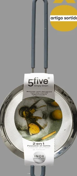 Coador em inox com cabo silicone 14cm