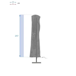 Cobertura guarda-sol descentrado 257cm