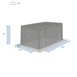 Cobertura para mesa retangular l