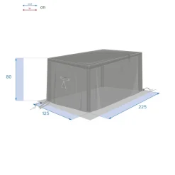 Cobertura para mesa retangular m