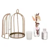 Coffret em forma de gaiola com vela e difusor linho PAOLA
