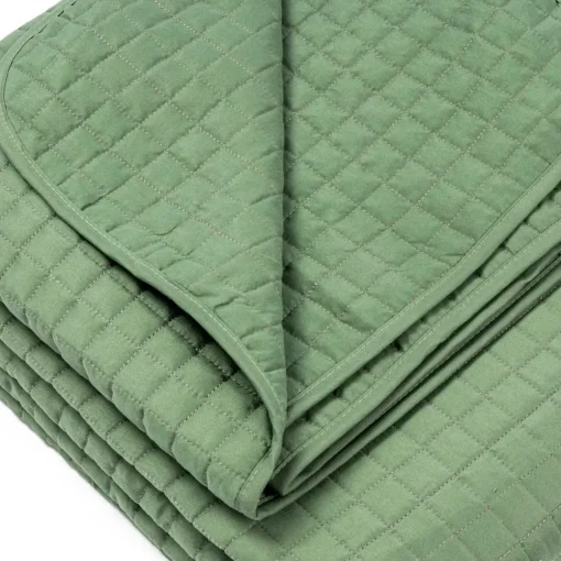 Colcha de casal GRACE verde 250x250cm