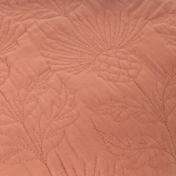 Colcha FLOWER salmão 220x240cm