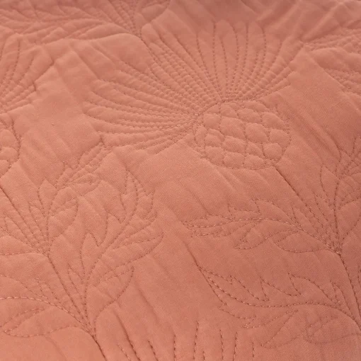 Colcha FLOWER salmão 220x240cm