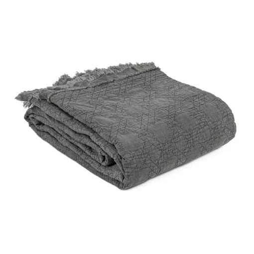 Colcha LAOS cinza 240x260cm
