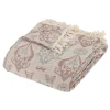 Colcha LITTLE COTTAGE pastel com franjas 240x260cm