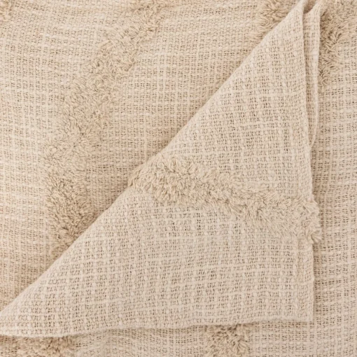 Colcha SLUB tuft bege 240x260cm