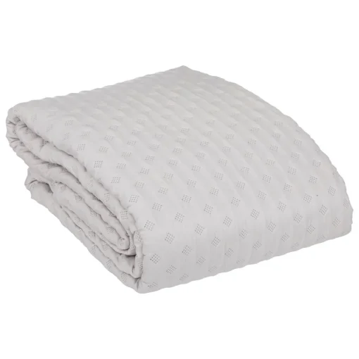 Colcha 240x260cm e 2 capas de almofada KALIA bege 60x60cm