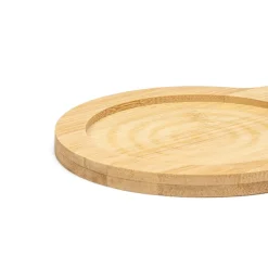 Colher de cerâmica com base em bambu