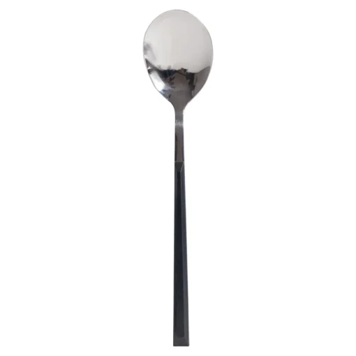 Colher de mesa LUNE inox com cabo preto
