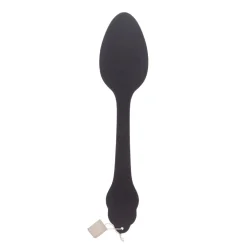 Colher decorativa preta para parede em mdf 79 cm
