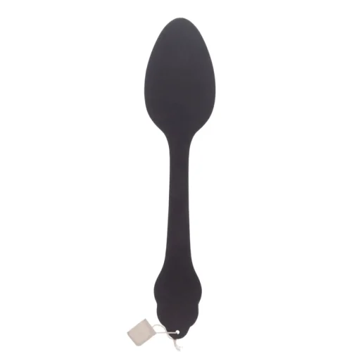 Colher decorativa preta para parede em mdf 79 cm