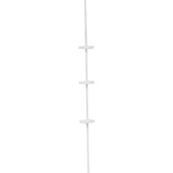 Coluna de duche branco com 3 prateleiras
