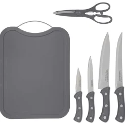 Conj. tábua de corte com 4 facas
