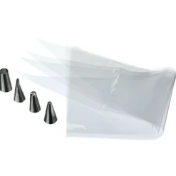 Conjunto 20 bolsas pasteleiro e 4 bicos