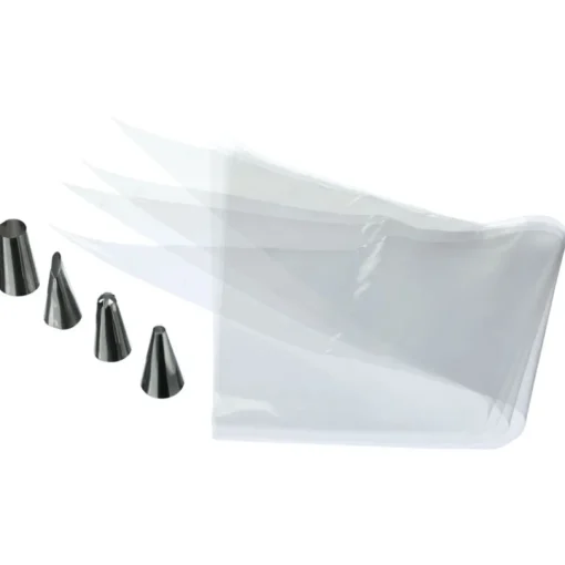 Conjunto 20 bolsas pasteleiro e 4 bicos