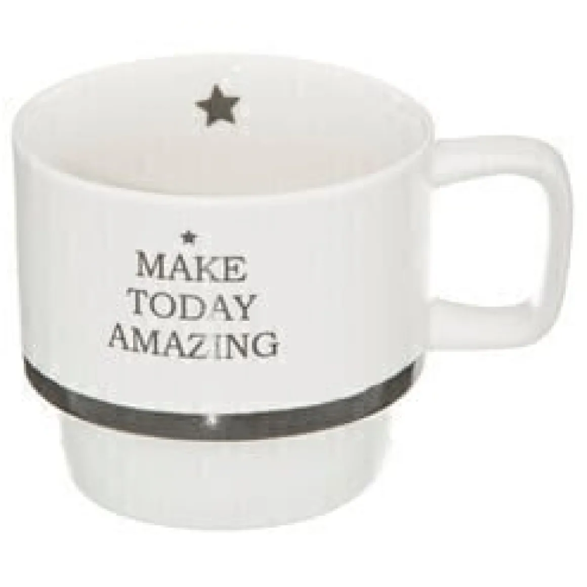 Conjunto 4 canecas HAPPY com suporte