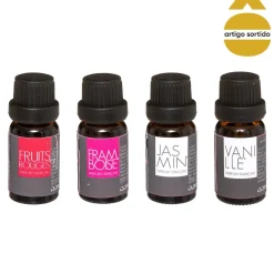 Conjunto 4 frascos óleo perfumado 10ml