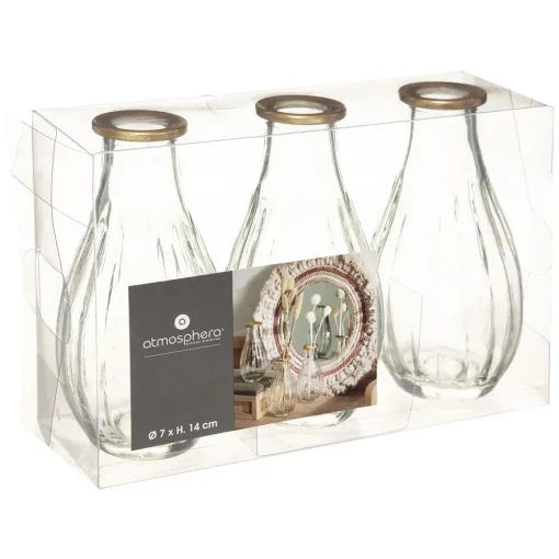 Conjunto 3 jarras de vidro WONDER 14cm