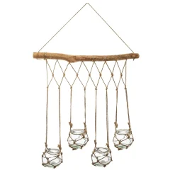Conjunto 4 jarras suspensas com suporte