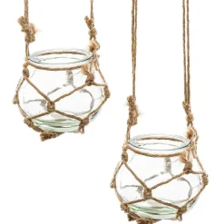 Conjunto 4 jarras suspensas com suporte