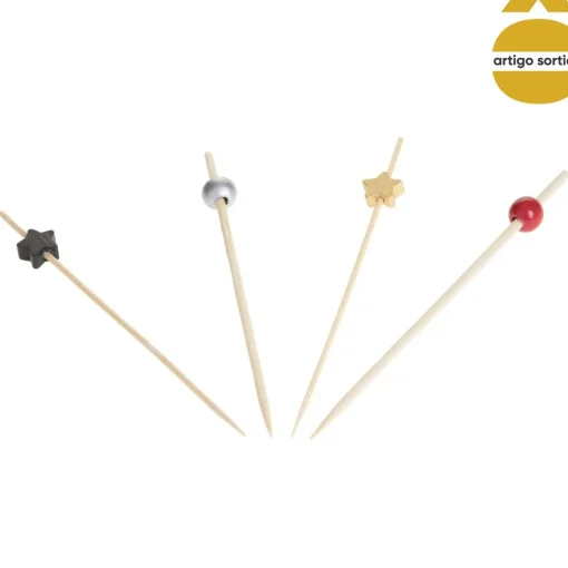 Conjunto 100 palitos decorados cocktail