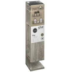 Conjunto 3 prateleiras cinza 22/32/42cm