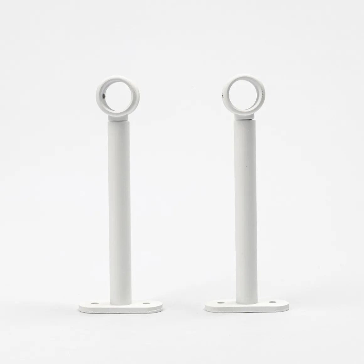 Conjunto 2 suportes branco mate 150mm